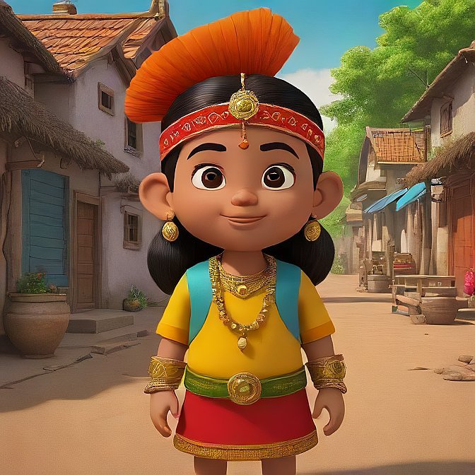 3D cartoon character art